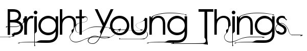 Bright Young Things font preview